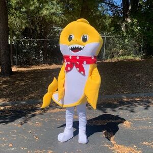 Baby Shark Mascot Costume, Professional quality costume.